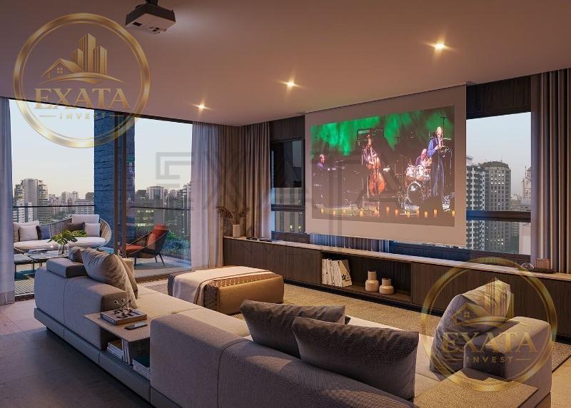 Fachada de edifício residencial de alto padrão em São Paulo — Itaim Bibi, São Paulo